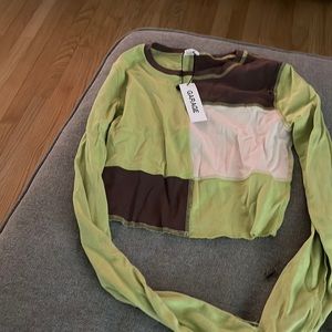 Garage patchwork long sleeve